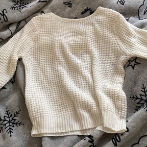 white long sleeve sweater